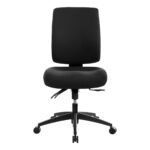 Buro Tidal Medium Back Chair Fully Upholstered Without Arms Black - Image 2