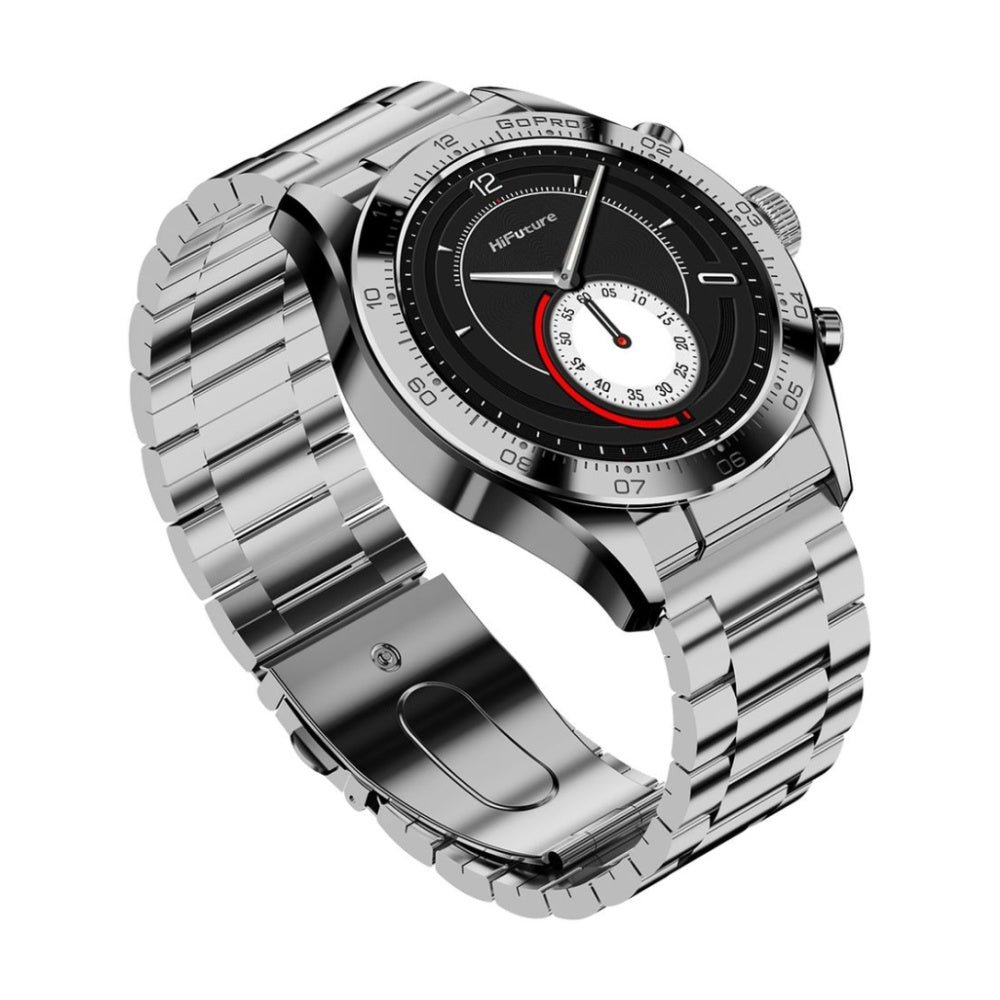 007c1ee077384148ae7d424049a27259.jpg HiFuture GO PRO2 Sports/Fitness Bluetooth Smart Watch 1.32" AMOLED Display (Silver) - Image 1