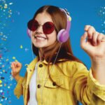 Laser Kids Volume Limited Wired Headphones With Charms (Pink) - Image 7