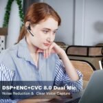 New Bee Bluetooth Headset with Dual Microphone & CVC 8.0 - Image 5