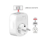 Sansai Travel Adaptor with USB-C And USB-A Port - AU/Europe Region - Image 3