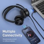eMeet GeniusCall HS80 Wireless On-Ear Headset with Charging Base - Image 8