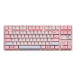 Qwertykeys QK80Mk2 Prebuilt Wireless Mechanical Keyboard (Spray-coated Pink)