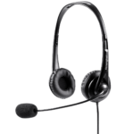Kensington Stereo USB Headset With Mic And Volume Control Headphone (Black)
