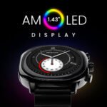 HiFuture AIX Amoled Stainless Steel Smart Watch (Caviar Black) - Image 4