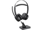 eMeet GeniusCall HS80 Wireless On-Ear Headset with Charging Base - Image 4