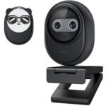 eMeet Piko Dual-Camera AI-Powered 4K Webcam Black
