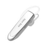 New Bee Bluetooth Handsfree Earpiece with Noise-Canceling Mic (White)
