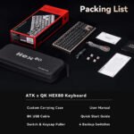 Qwertykeys QK&ATK HEX80 8K HE Wired Magnetic Custom Keyboard (Anodized Gray) - Image 7