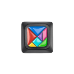 Keychron LSA Low Profile Metal Artisan Keycap 1u (Tangram)