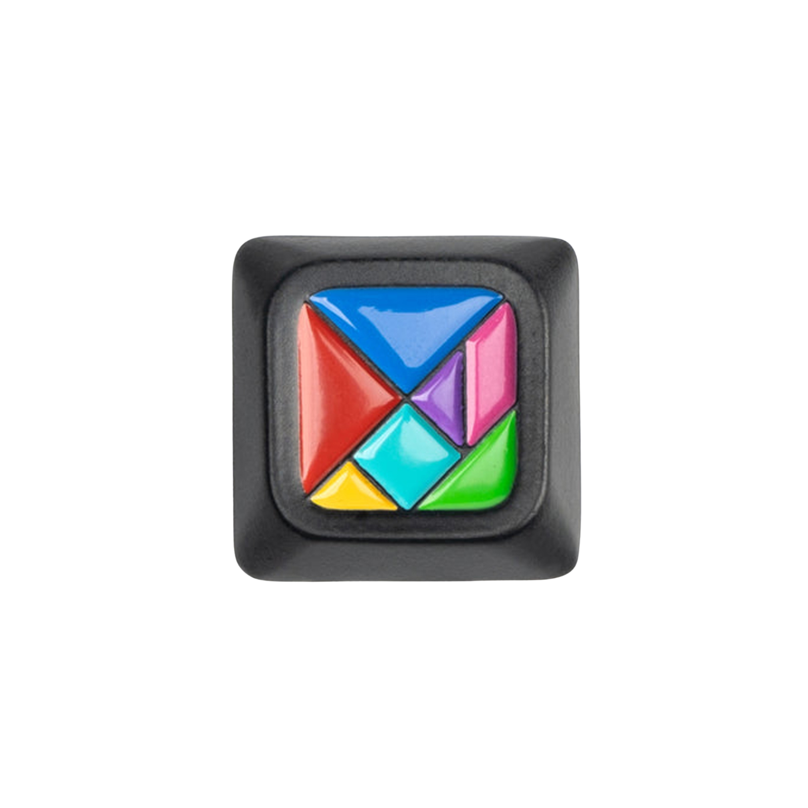 3fc259c5eb274d908994aaf658a6e27c.png Keychron LSA Low Profile Metal Artisan Keycap 1u (Tangram) - Image 1