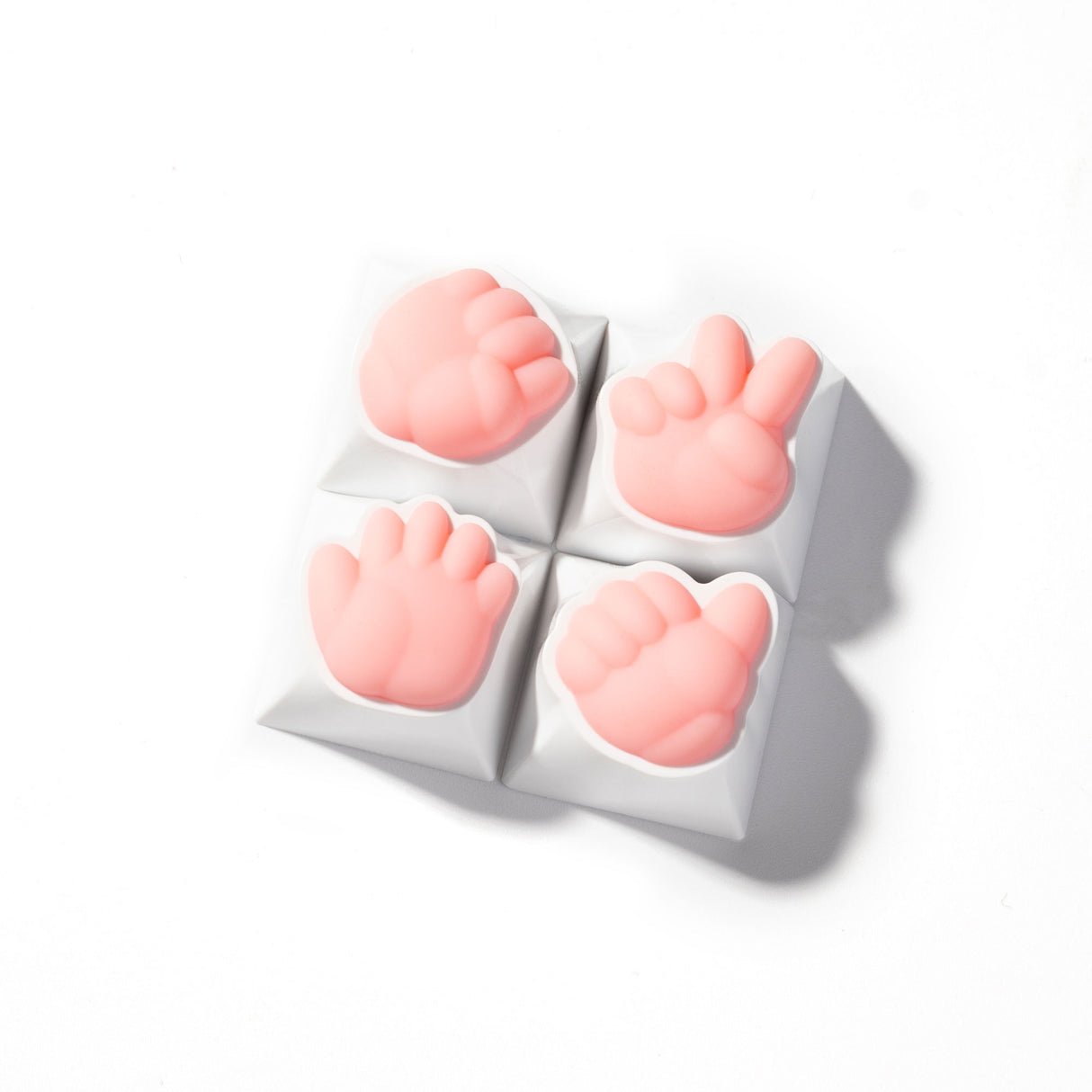 42968dddf6a04fc1b3ad0863e430f3d0.jpg Keychron Finger Guessing Game Artisan Keycap 1u - Image 1