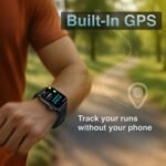 V-Fitness GPS Smart Watch with 2.1 Inch AMOLED Display (Black) - Image 4