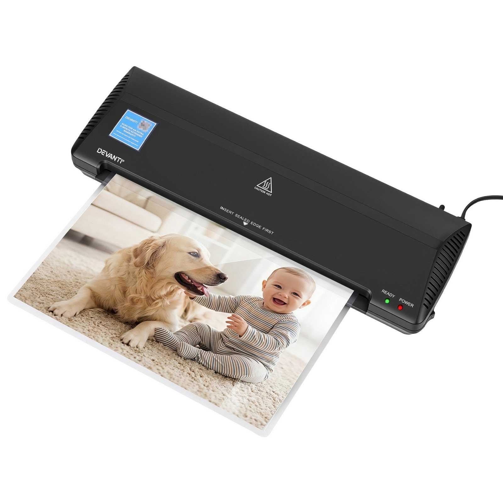 544bb897d2344fafb0545333d8c2088b.jpg Devanti A3 Laminator Machine for Document Photo Card Handmade A3 A4 A5 A6 Black - Image 1