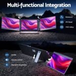 Devanti Triple Portable Monitor Laptop Screen Extender 15.6" Dual Display FHD IPS - Image 5