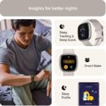 Fitbit Sense 2 (Lunar White/Platinum Aluminium) - Image 3