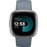 Fitbit Versa 4 (Waterfall Blue/Platinum Aluminium) - Image 2