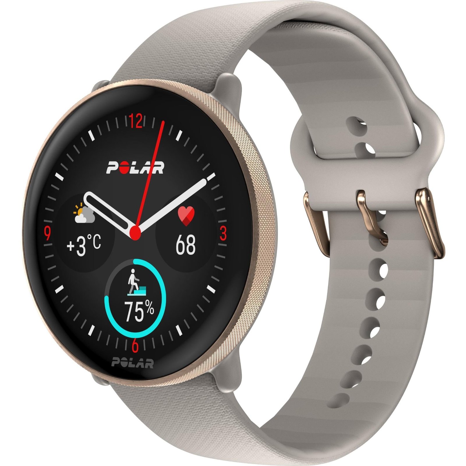 620885-Product-0-I-638060044641166317.jpg Polar Ignite 3 Smart Watch (Greige Sand) - Image 1