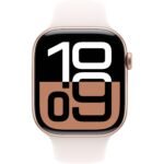 Apple Watch Series 10 46mm Rose Gold Aluminium Case GPS + Cellular Sport Band (M/L)[Light Blush] - Image 2