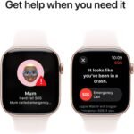 Apple Watch Series 10 46mm Rose Gold Aluminium Case GPS + Cellular Sport Band (M/L)[Light Blush] - Image 6