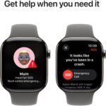 Apple Watch Series 10 46mm Natural Titanium Case GPS + Cellular Sport Band (S/M)[Stone Grey] - Image 6
