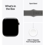 Apple Watch Series 10 46mm Natural Titanium Case GPS + Cellular Sport Band (S/M)[Stone Grey] - Image 9