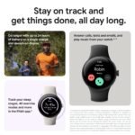 Google Pixel Watch 2 LTE (Polished Silver with Bay Active Band) - Image 8