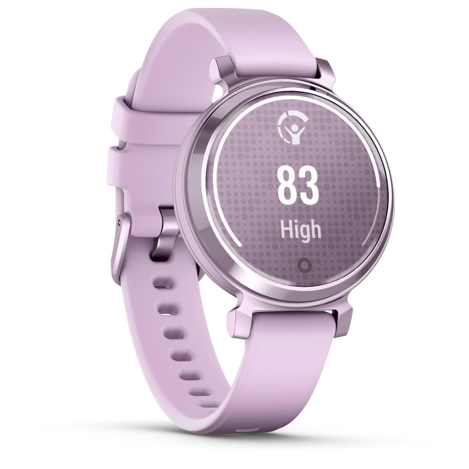 675852-Product-0-I-638404528203657575.jpg Garmin Lily® 2, Metallic Lilac with Lilac Silicone Band - Image 1