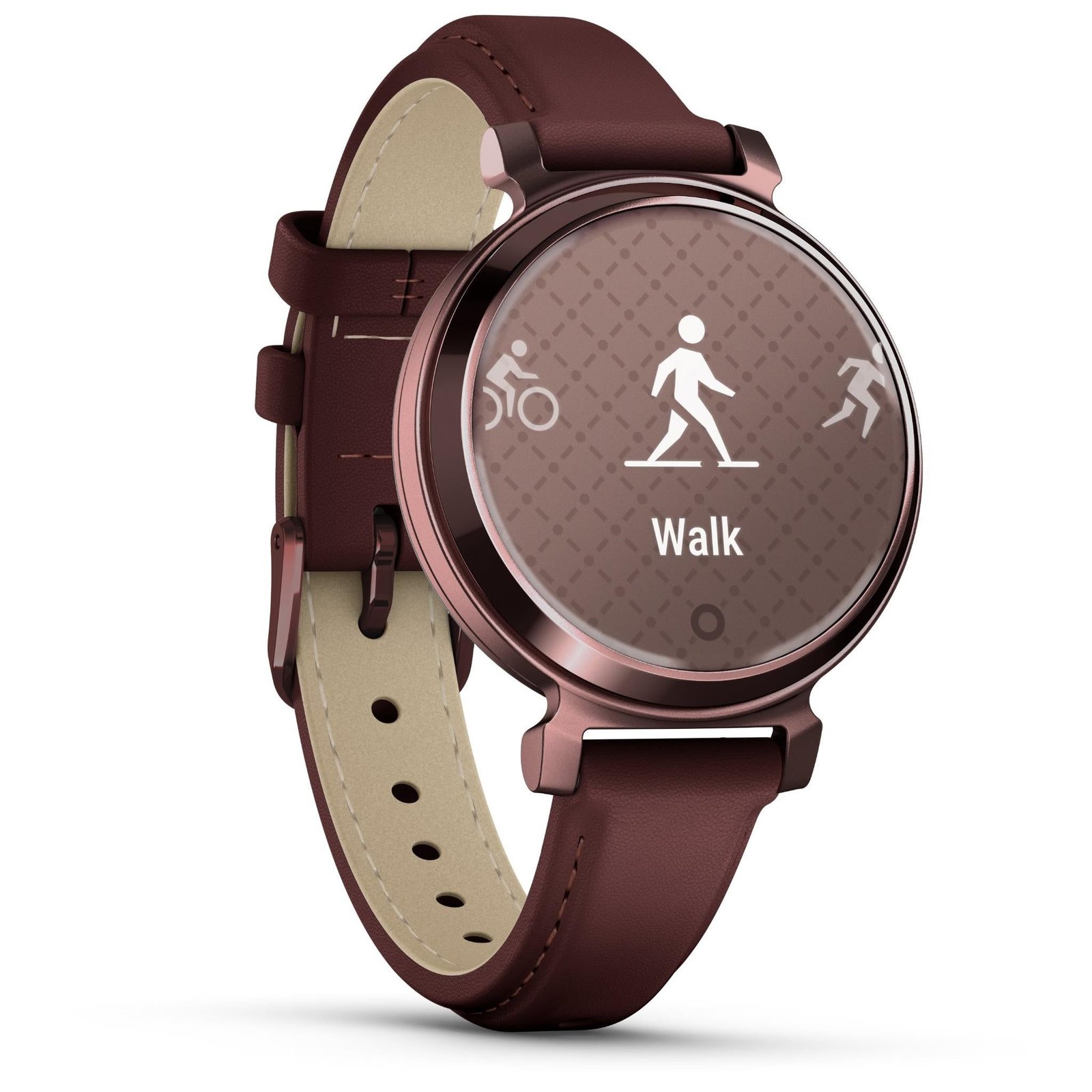 675854-Product-0-I-638404526406320460.jpg Garmin Lily® 2 Classic, Dark Bronze with Mulberry Leather Band - Image 1