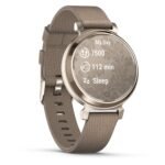 Garmin Lily® 2 Classic, Cream Gold with Coffee Fabric Band