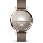 Garmin Lily® 2 Classic, Cream Gold with Coffee Fabric Band - Image 6
