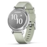 Garmin Lily® 2 Classic, Silver with Sage Grey Fabric Band - Image 2