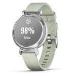Garmin Lily® 2 Classic, Silver with Sage Grey Fabric Band - Image 3