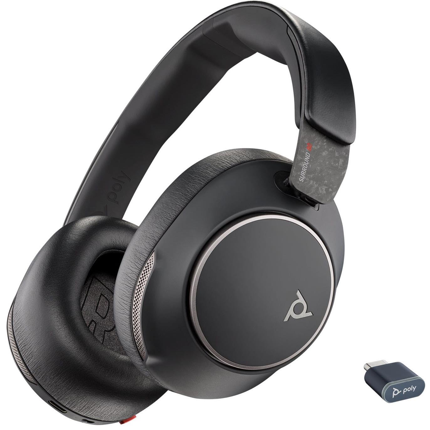 676959-Product-0-I-638507311218076833.jpg HP Poly Voyager Surround 80 UC Wireless Over-Ear Headphones - Image 1