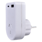 Flight Mode Outbound Travel Adapter Earthed with USB C and A
