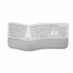 Kensington Dual Comfort Keyboard Split Keys Ergonomic Bluetooth|USB Wrist Rest Grey White - Image 2
