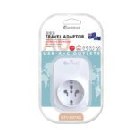 Sansai Worldwide Travel Adaptor USB-C+A USA/Canada/Europe to AU/NZ Plug