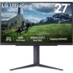 LG 27GS85Q-B 27" Nano IPS QHD 180Hz 1ms Gaming Monitor[Ex-Display]