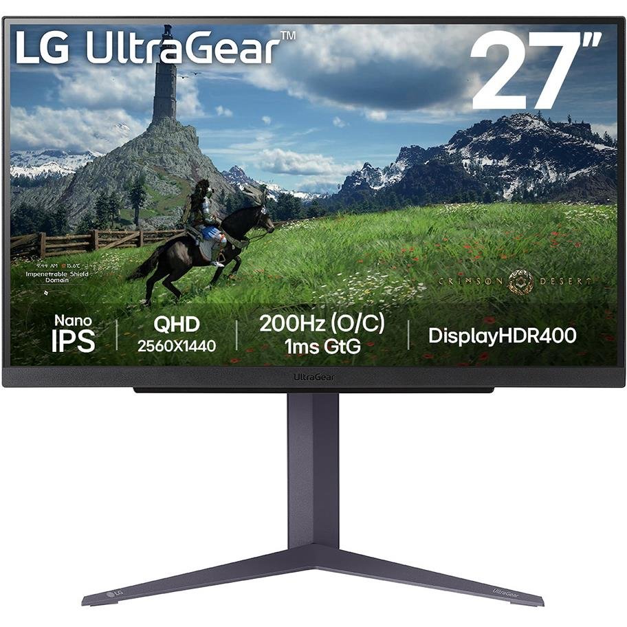LG 27GS85Q-B 27" Nano IPS QHD 180Hz 1ms Gaming Monitor[Ex-Display]
