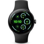 Google Pixel Watch 3 Wi-Fi 45mm (Matte Black with Obsidian Active Band) - Image 2