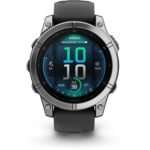 Garmin fenix® E 47mm Stainless Steel with Black Band - Image 3