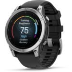 Garmin fenix® E 47mm Stainless Steel with Black Band - Image 4