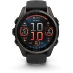 Garmin fenix® 8 43mm AMOLED Sapphire Edition Carbon Grey Titanium with Pebble Grey Band - Image 3