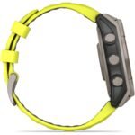 Garmin fenix® 8 47mm SOLAR Sapphire Edition Bare Titanium with Amp Yellow + Graphite Band - Image 11