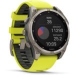 Garmin fenix® 8 47mm SOLAR Sapphire Edition Bare Titanium with Amp Yellow + Graphite Band - Image 4