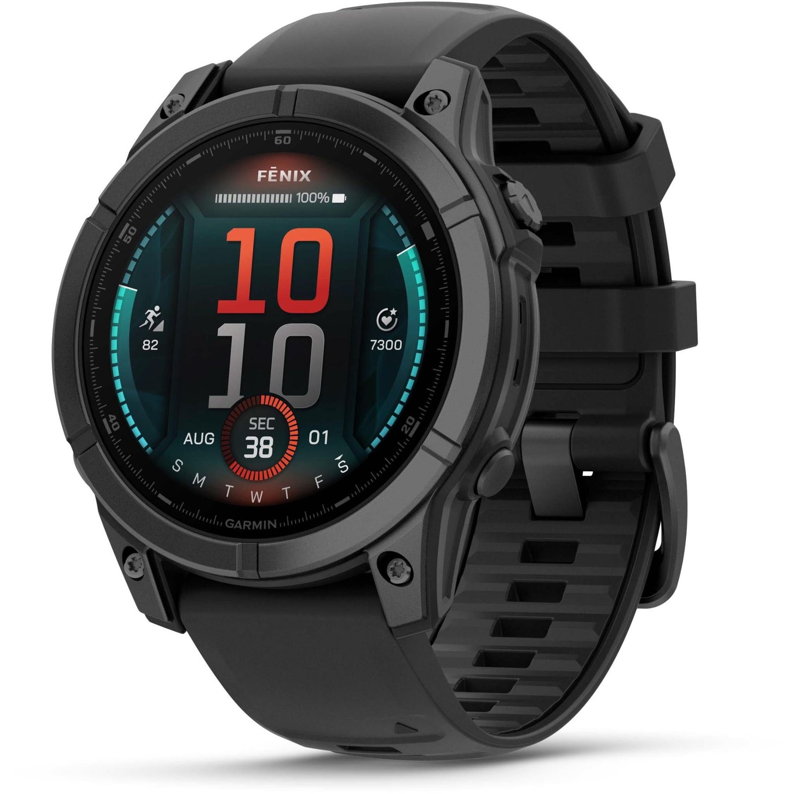 Garmin fenix® E 47mm Slate Grey Steel with Black Band 1 Garmin fenix® E 47mm Slate Grey Steel with Black Band