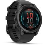 Garmin fenix® E 47mm Slate Grey Steel with Black Band - Image 2