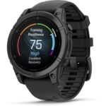 Garmin fenix® E 47mm Slate Grey Steel with Black Band - Image 4