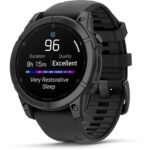 Garmin fenix® E 47mm Slate Grey Steel with Black Band - Image 7