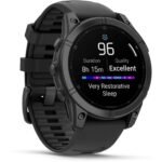 Garmin fenix® E 47mm Slate Grey Steel with Black Band - Image 8